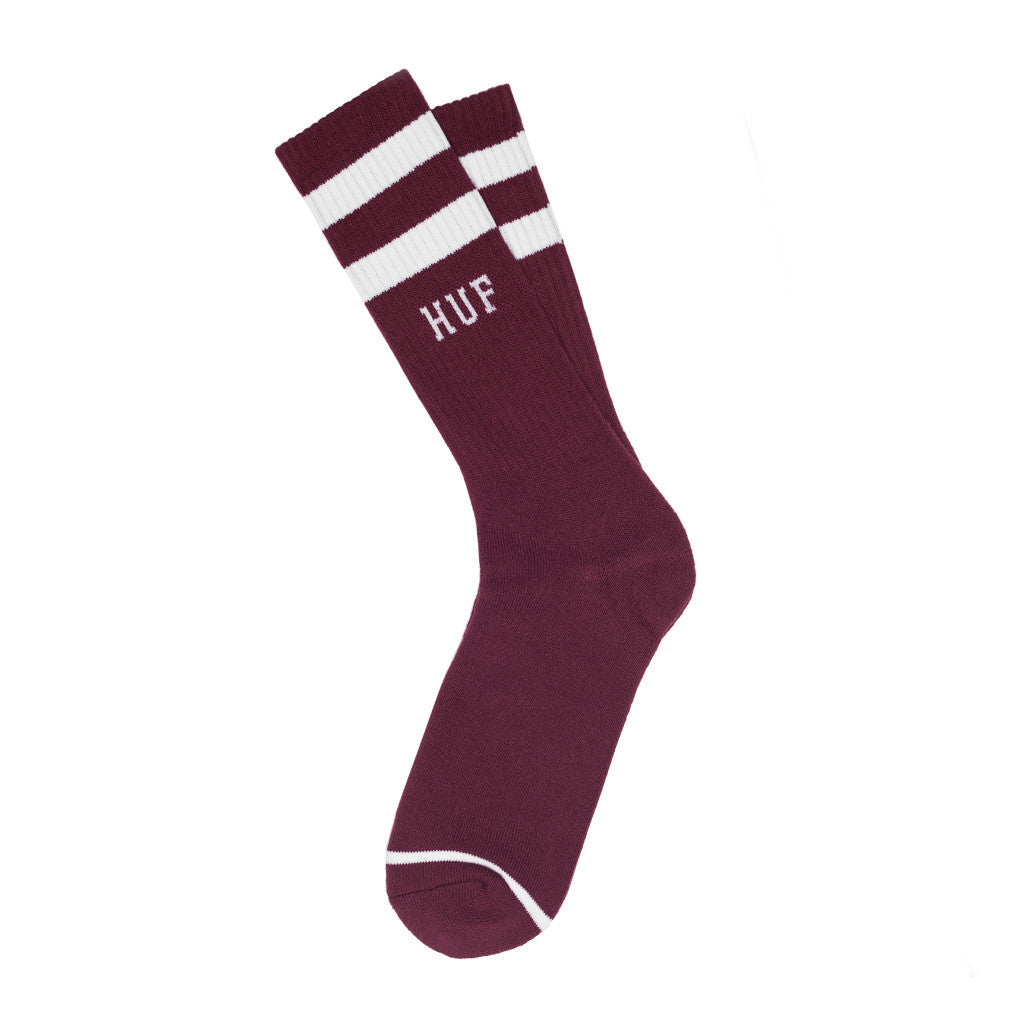 2 STRIPE SOCKS  // WINE