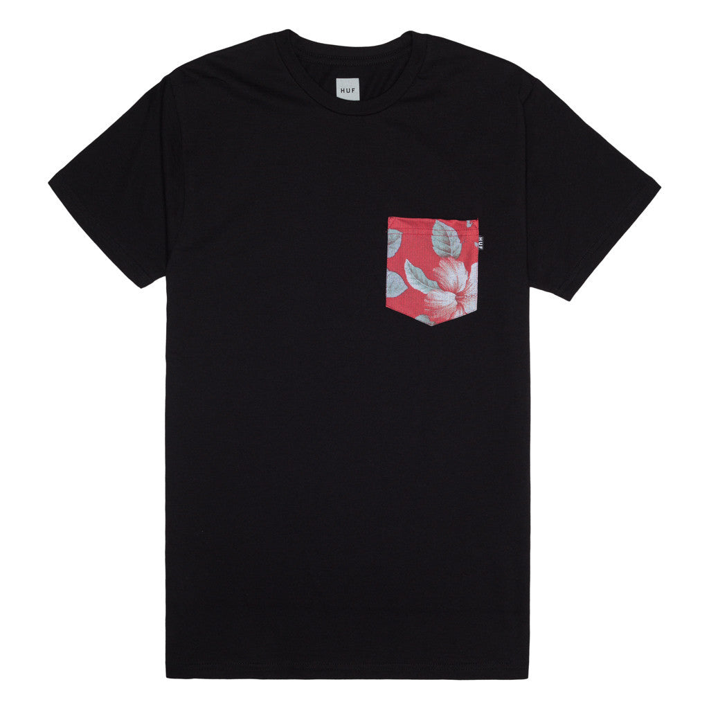 ALOHA AINA POCKET TEE // BLACK