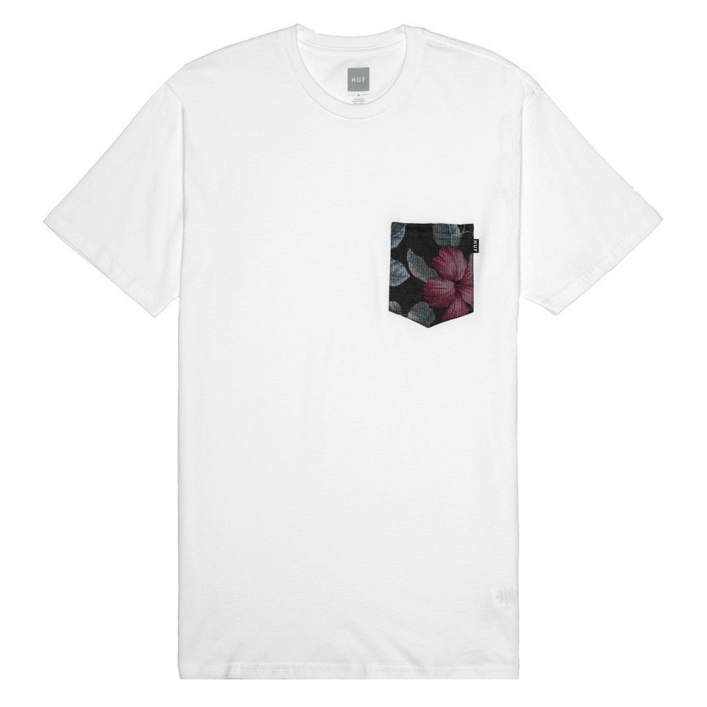 ALOHA AINA POCKET TEE // WHITE