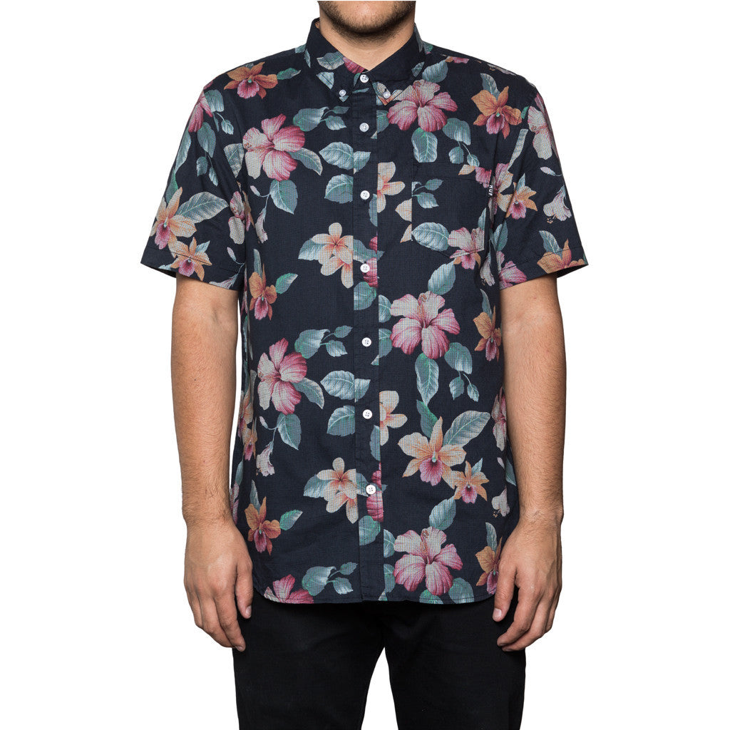 ALOHA AINA S/S WOVEN // BLACK