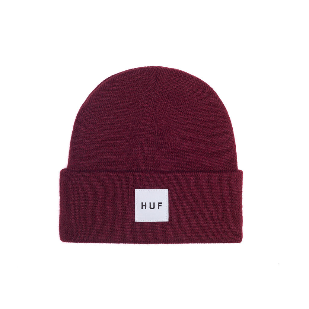 BOX LOGO BEANIE SUM15 // WINE