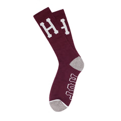 CLASSIC H CREW SOCKS SUM15 // WINE