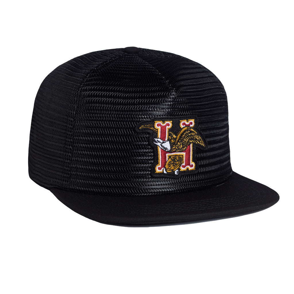 DOMESTIC FULL MESH SNAPBACK // BLACK