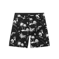DRUNK ALOHA BOARDSHORTS // BLACK