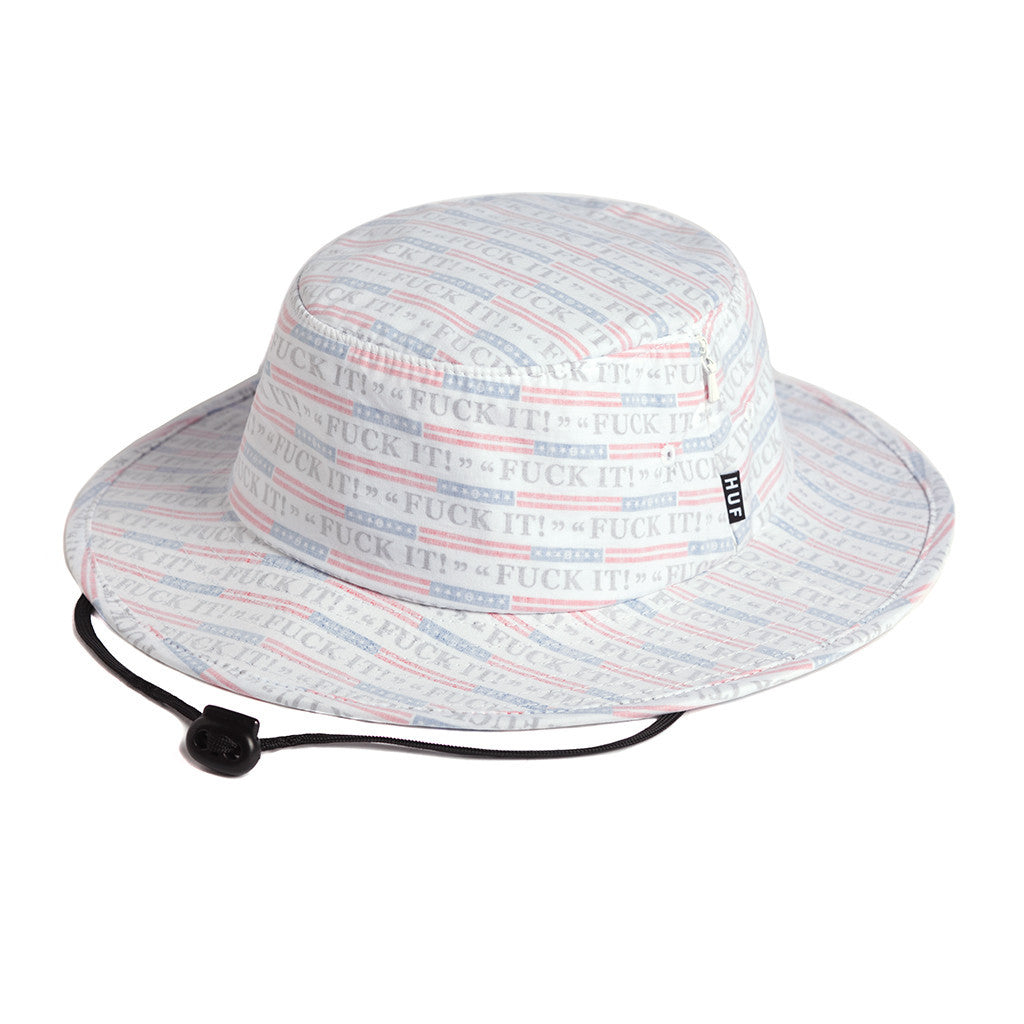 FUCK IT PUSH THRU JUNGLE HAT // WHITE