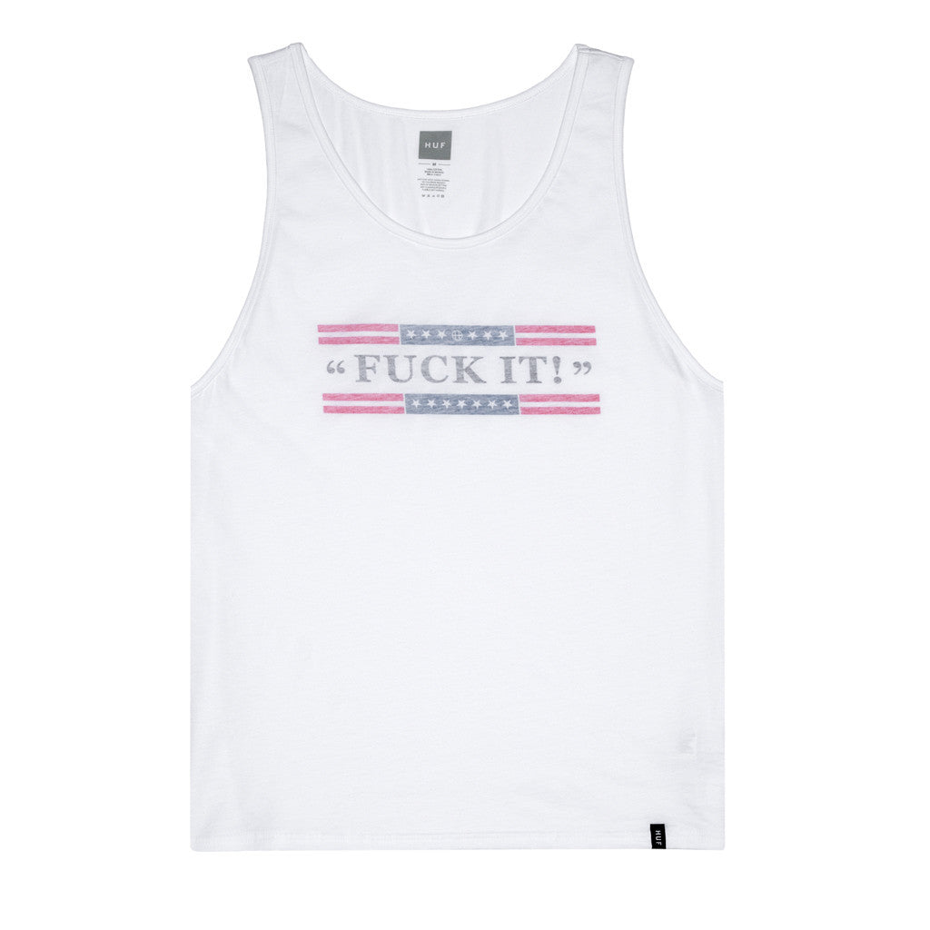 FUCK IT PUSH THRU TANK // WHITE