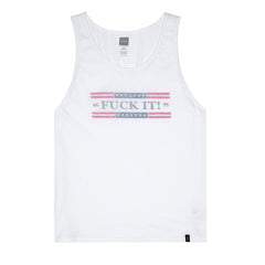 FUCK IT PUSH THRU TANK // WHITE