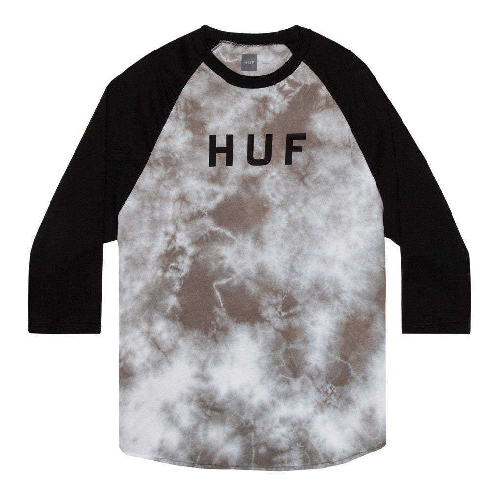 ORIGINAL LOGO CRYSTAL WASH RAGLAN // BLACK