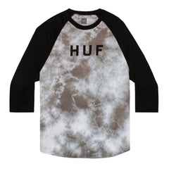 ORIGINAL LOGO CRYSTAL WASH RAGLAN // BLACK