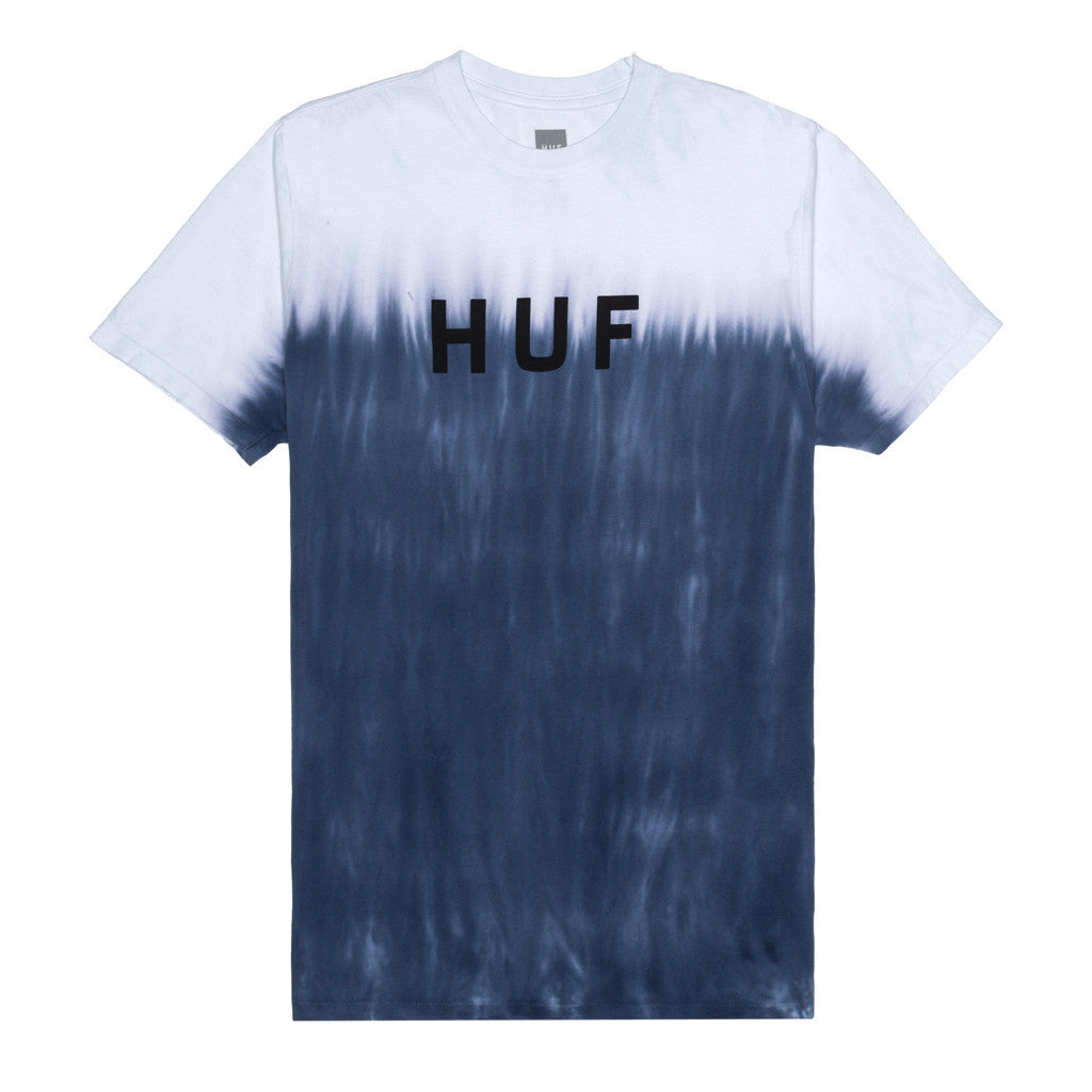 ORIGINAL LOGO FADED DIP DYE TEE // NAVY