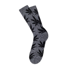 PLANTLIFE CREW SOCKS SUM15 // BLACK HEATHER