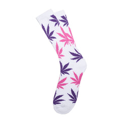 PLANTLIFE CREW SOCKS SUM15 // WHITE / PURPLE