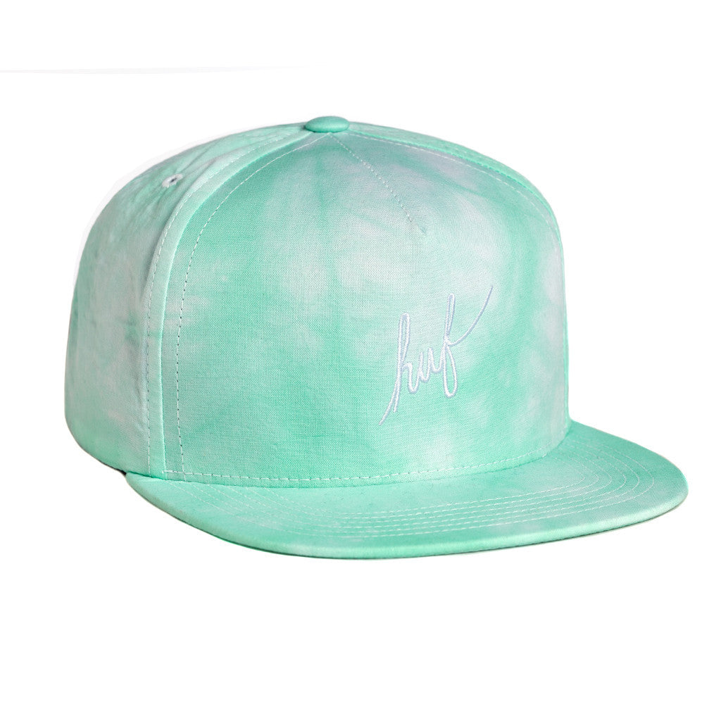 CRYSTAL WASH SCRIPT SNAPBACK // MINT CRYSTAL WASH