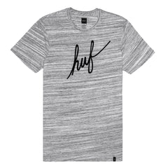 STREAKY WASH DEMI SCRIPT TEE // WHITE