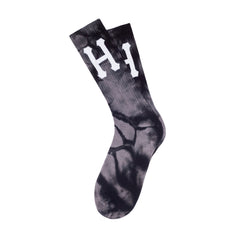 CLASSIC H TIE DYE SOCKS // BLACK