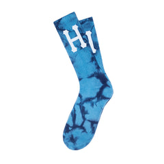CLASSIC H TIE DYE SOCKS // NAVY