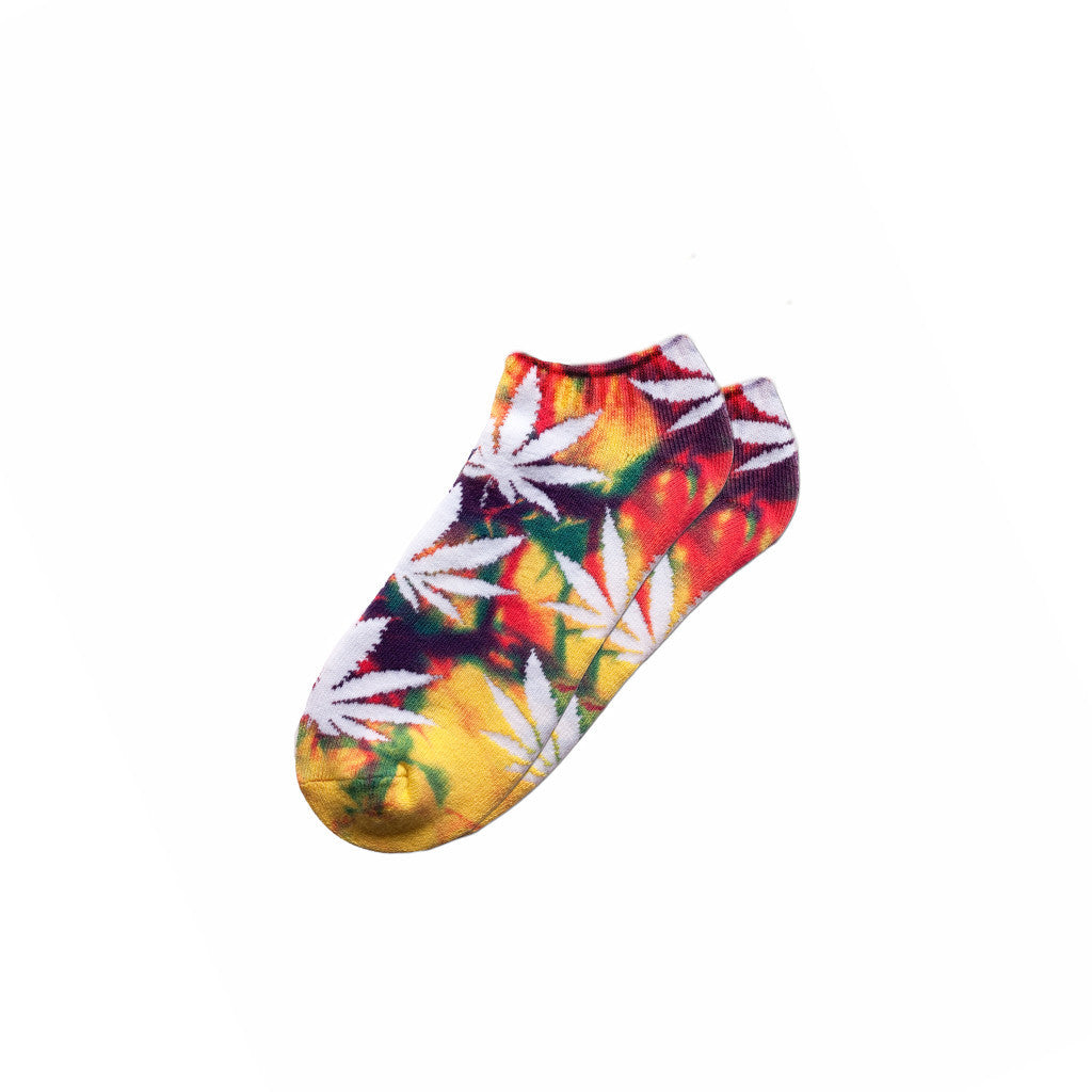 TIE DYE PLANTLIFE ANKLE SOCKS // MULTI