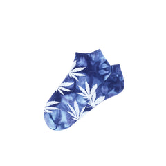 TIE DYE PLANTLIFE ANKLE SOCKS // MINT / NAVY
