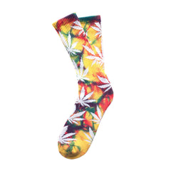 TIE DYE PLANTLIFE CREW SOCKS SUM15 // MULTI