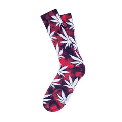 TIE DYE PLANTLIFE CREW SOCKS SUM15 // RED / BLUE