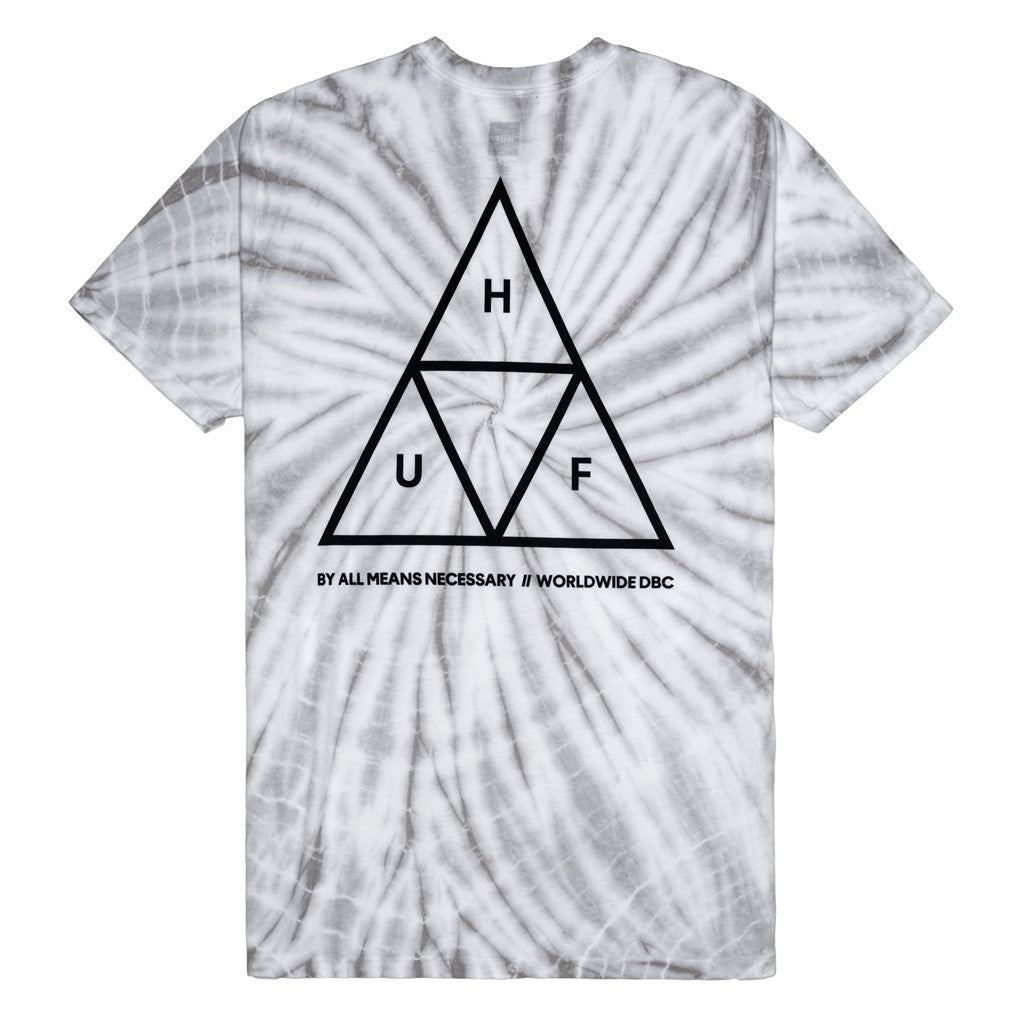 WASHED OUT TRIPLE TRIANGLE TEE // GRAY