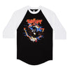 HUF X THE SHRINE BLESS OFF EURO TOUR RAGLAN // BLACK / WHITE