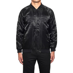 HUF X THRASHER SATIN SOUVENIR JACKET // BLACK