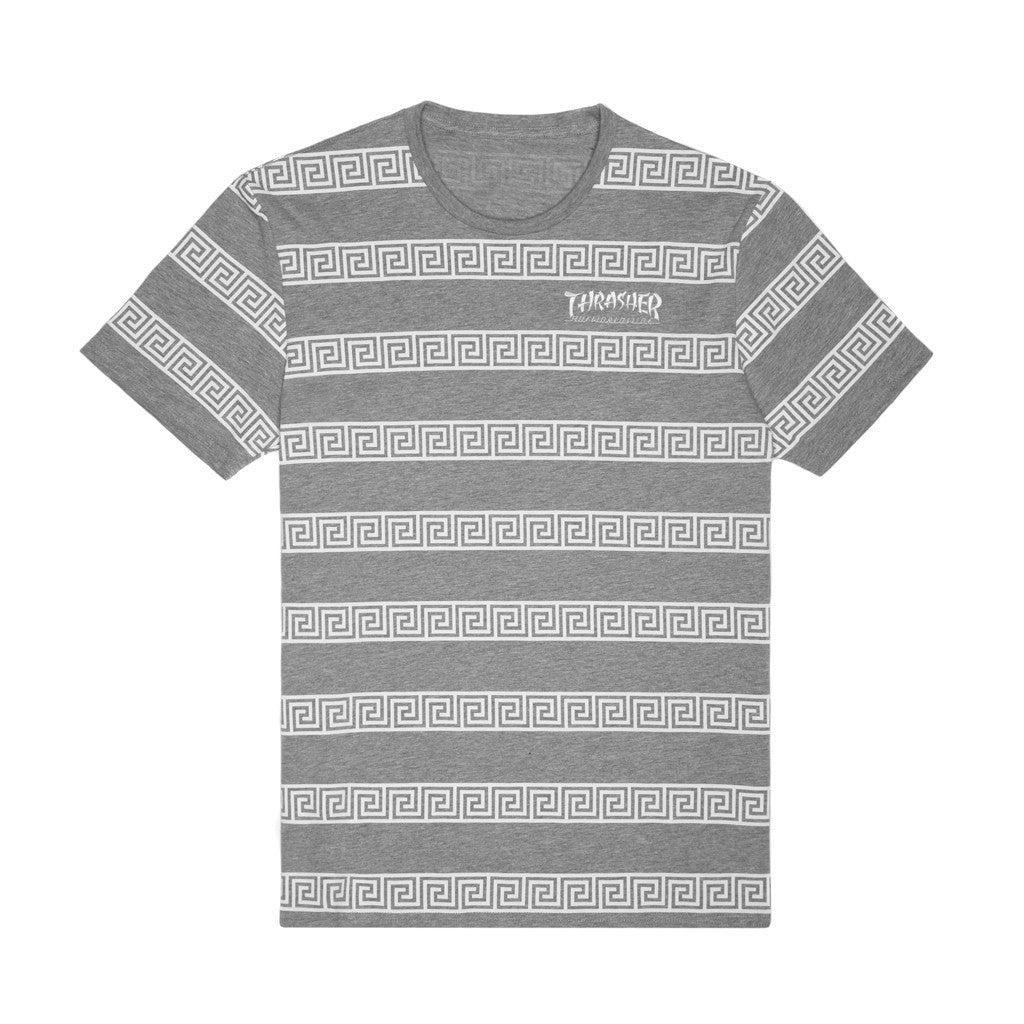 HUF X THRASHER THROWBACK TEE // HEATHER GRAY