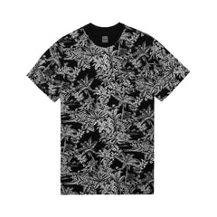 TROPICS ALL OVER POCKET TEE // BLACK