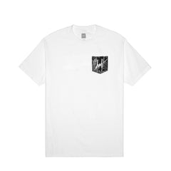 TROPICS POCKET TEE // WHITE / BLACK
