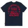 QUALITY GARMENTS LOCKUP TEE // NAVY