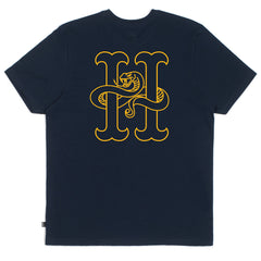 SNAKE TEE // NAVY