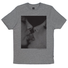 STRAWBERRY TEE // GRAY HEATHER