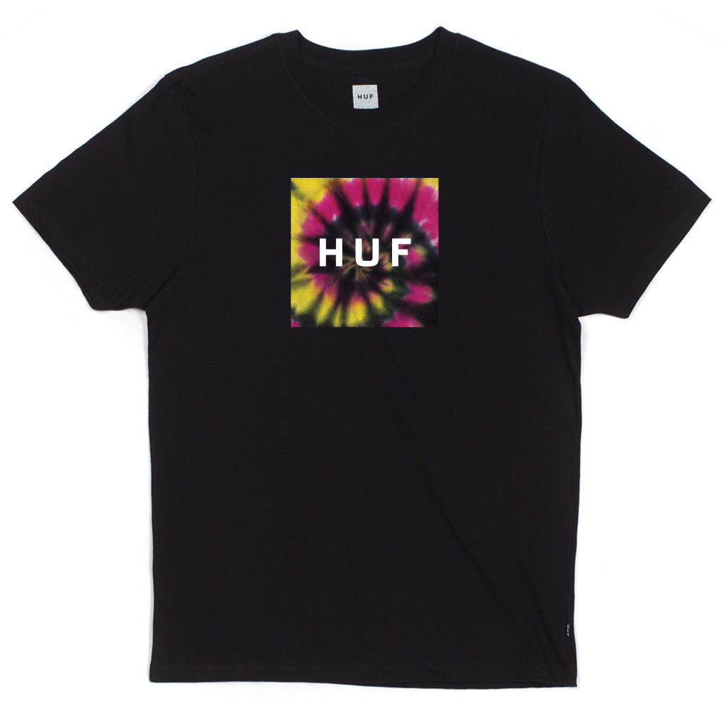 TIE DYE BOX LOGO TEE SP15 // BLACK