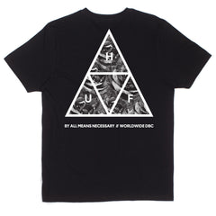 TRIANGLE ROSE TEE // BLACK