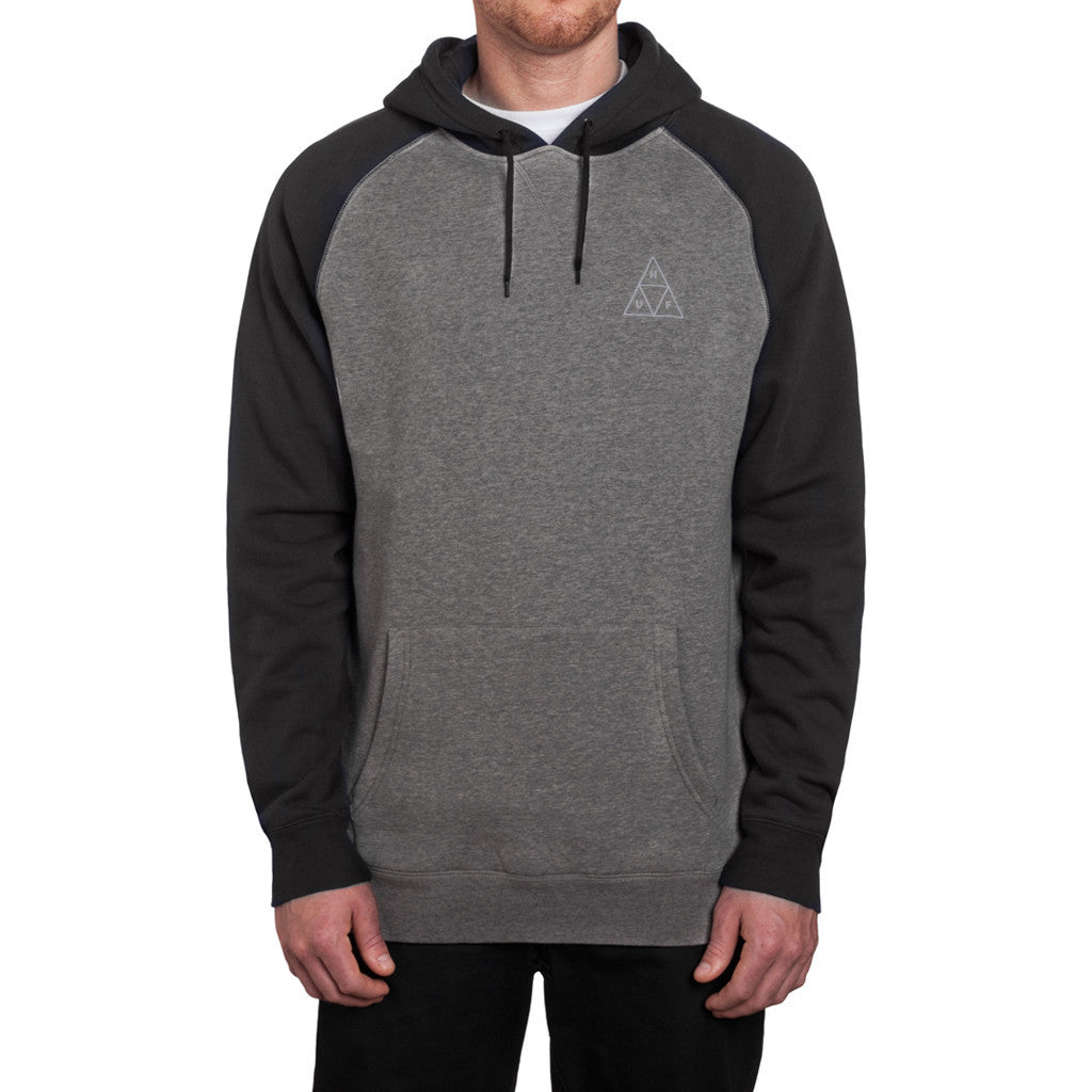 TRIPLE TRIANGLE RAGLAN PULLOVER HOODIE SP15 // BLACK / CHARCOAL