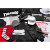 HUF X THRASHER SATIN SOUVENIR JACKET // BLACK