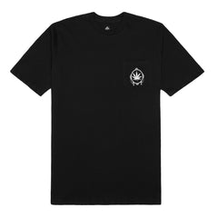 HUF X J MONEY CHRONIC POCKET TEE // BLACK