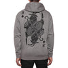 HUF X BLACK SCALE JACK OF ALL SPADES HOODIE // ATHLETIC HEATHER