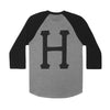 CLASSIC H SCRIPT RAGLAN SP15 // GRAY HEATHER
