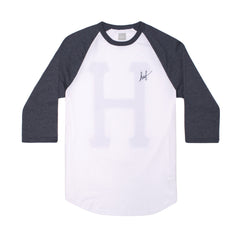 CLASSIC H SCRIPT RAGLAN SP15 // NAVY HEATHER