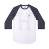 CLASSIC H SCRIPT RAGLAN SP15 // NAVY HEATHER
